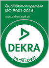 Dekra-Siegel Qualitätsmanagement ISO-9001-2015